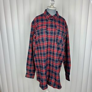 UNYFORME Point Woven Plaid Long Sleeve Shirt